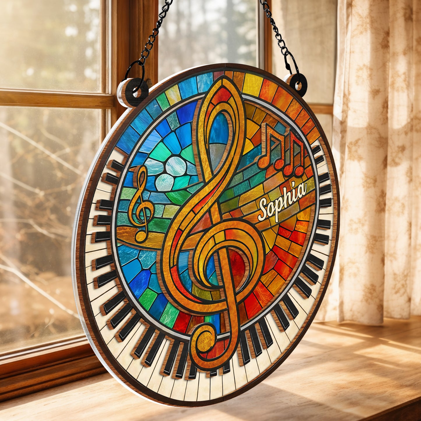 Harmonious Melodies Of Life With G-clef And Piano Keys