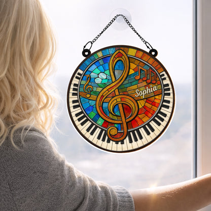 Harmonious Melodies Of Life With G-clef And Piano Keys