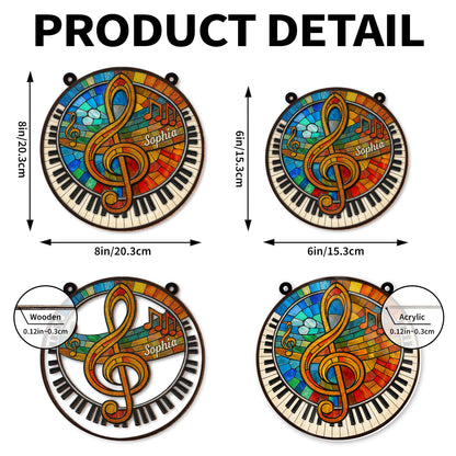 Harmonious Melodies Of Life With G-clef And Piano Keys