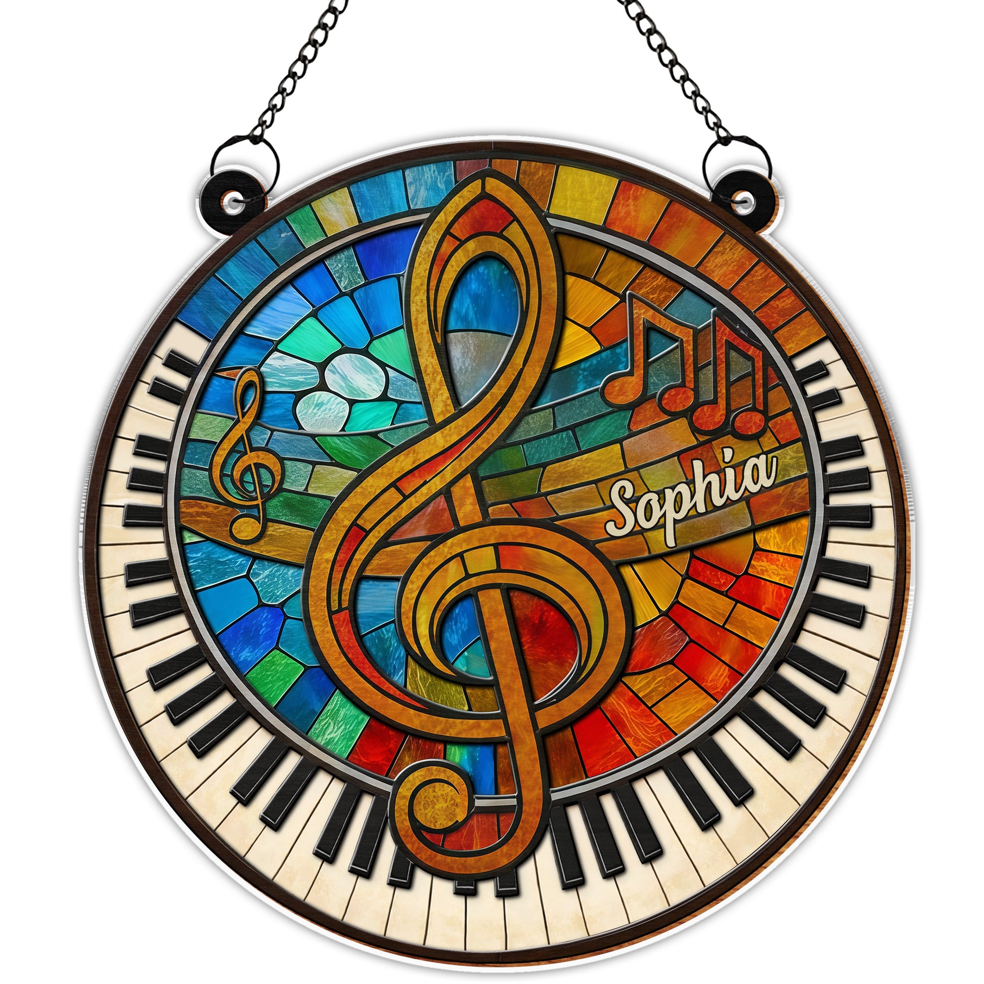 Harmonious Melodies Of Life With G-clef And Piano Keys