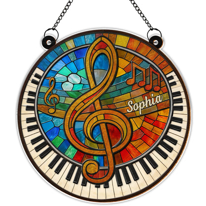 Harmonious Melodies Of Life With G-clef And Piano Keys