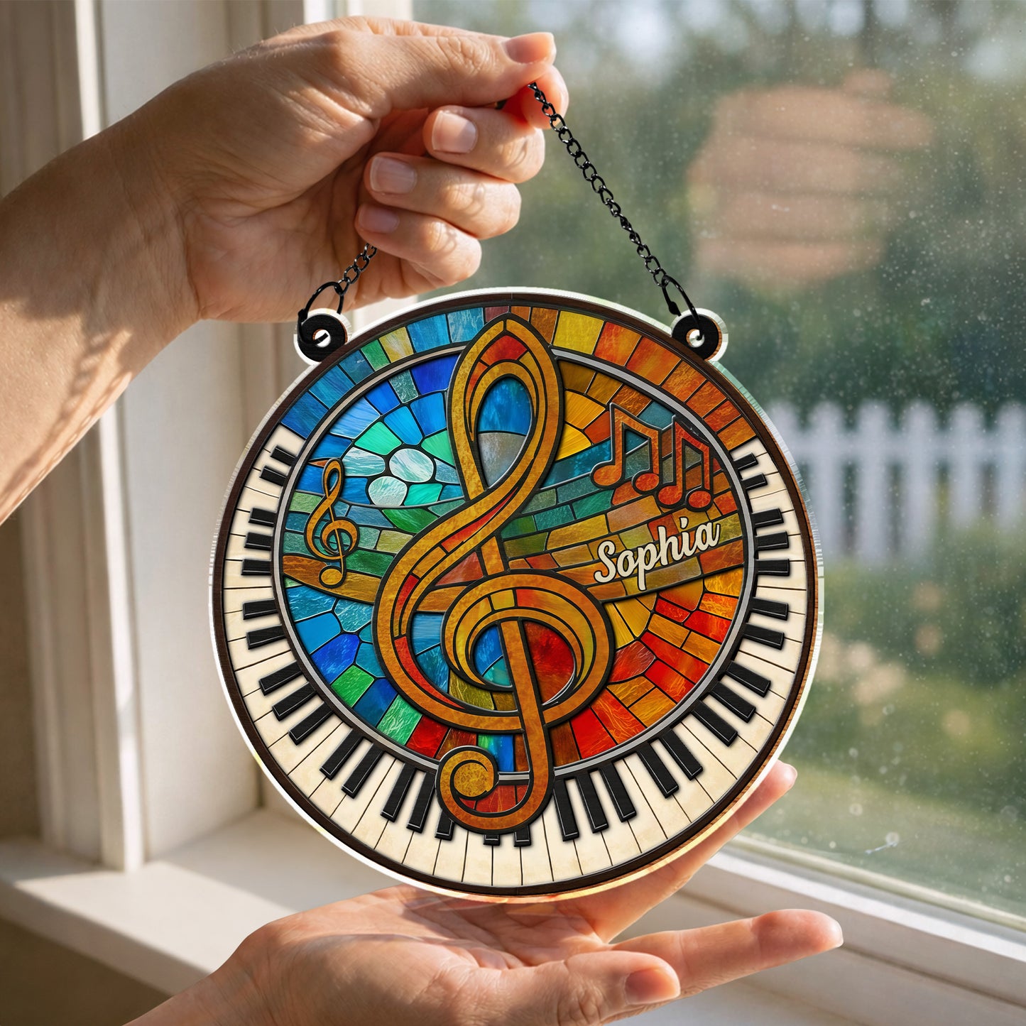 Harmonious Melodies Of Life With G-clef And Piano Keys