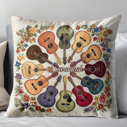 Music Brings Color To Life With Colorful Acoustic Guitars And Flowers
