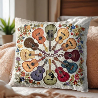 Music Brings Color To Life With Colorful Acoustic Guitars And Flowers
