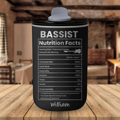 Bassist Nutrition Facts Talented Human Bass Guitar