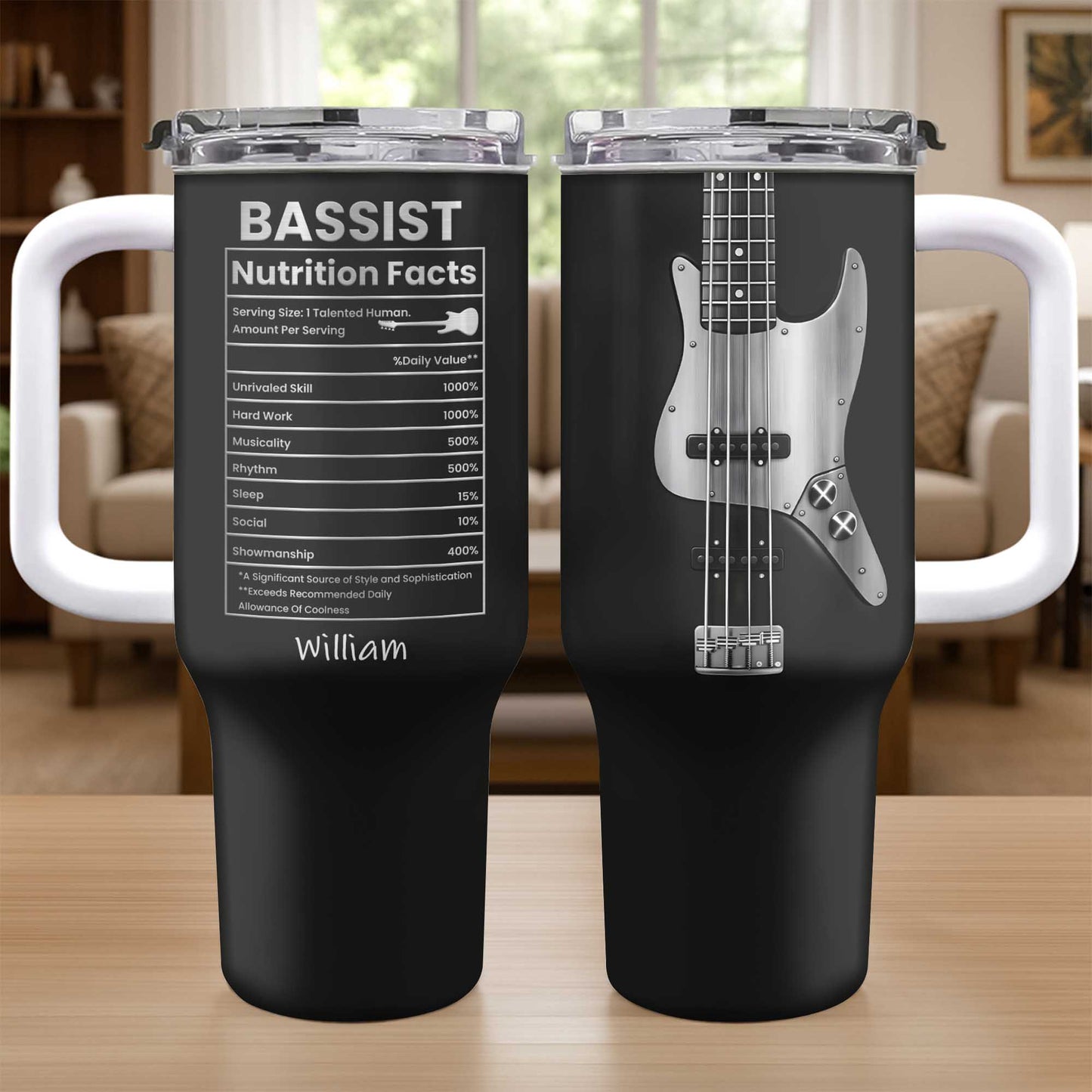 Bassist Nutrition Facts Talented Human Bass Guitar Design