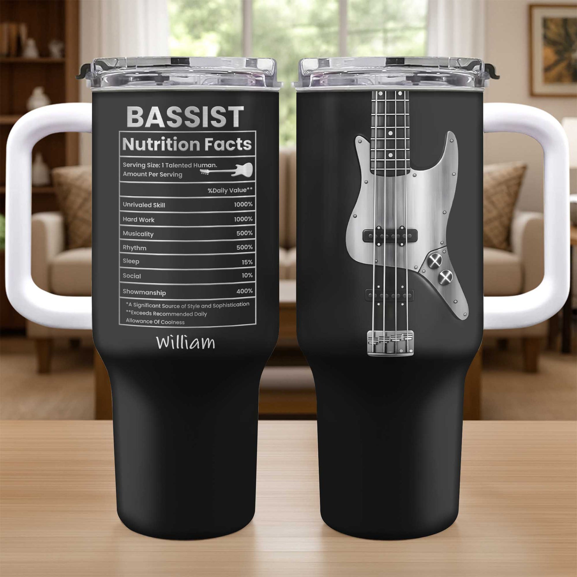Bassist Nutrition Facts Talented Human Bass Guitar Design