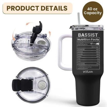 Bassist Nutrition Facts Talented Human Bass Guitar Design