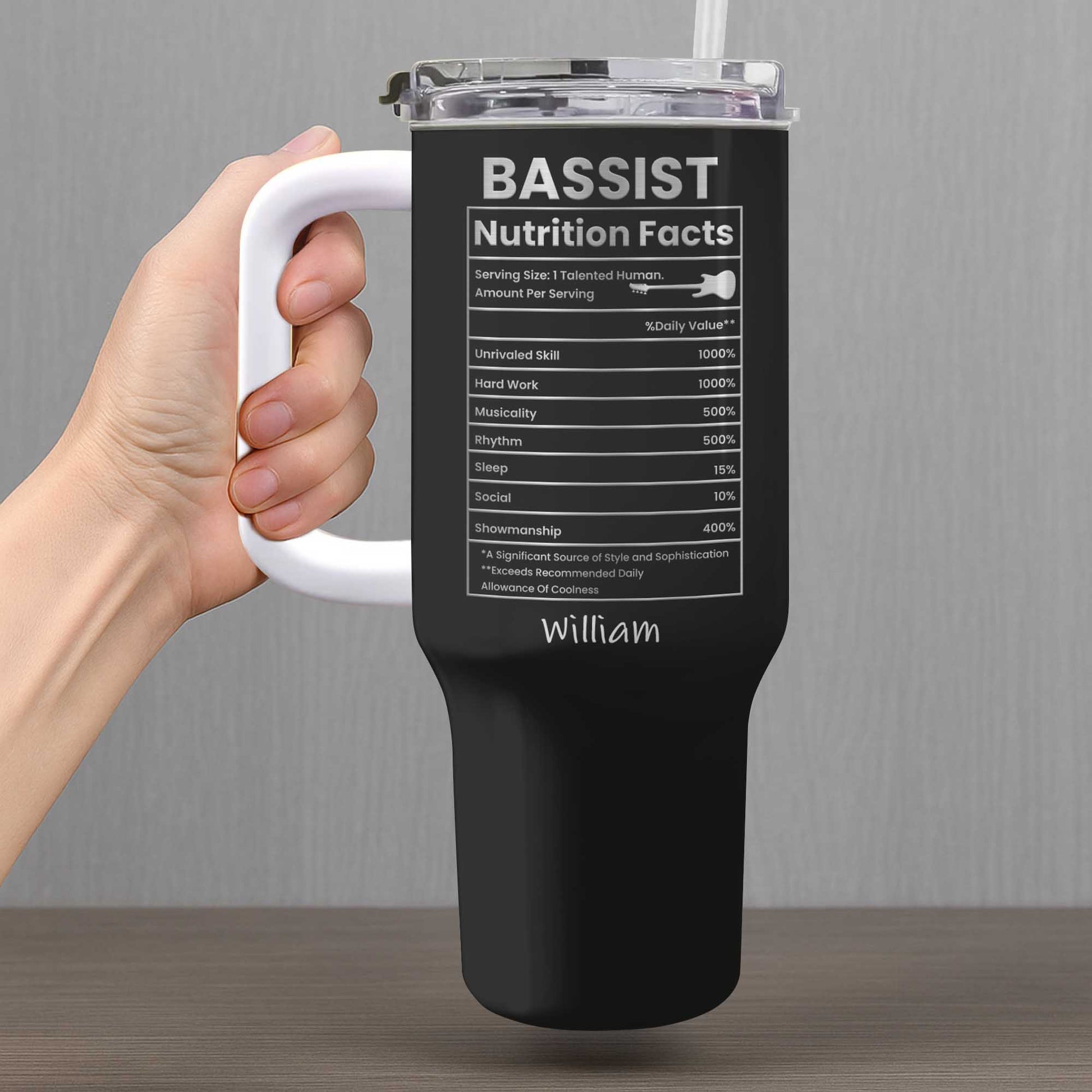 Bassist Nutrition Facts Talented Human Bass Guitar Design