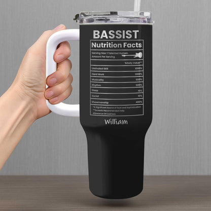 Bassist Nutrition Facts Talented Human Bass Guitar Design