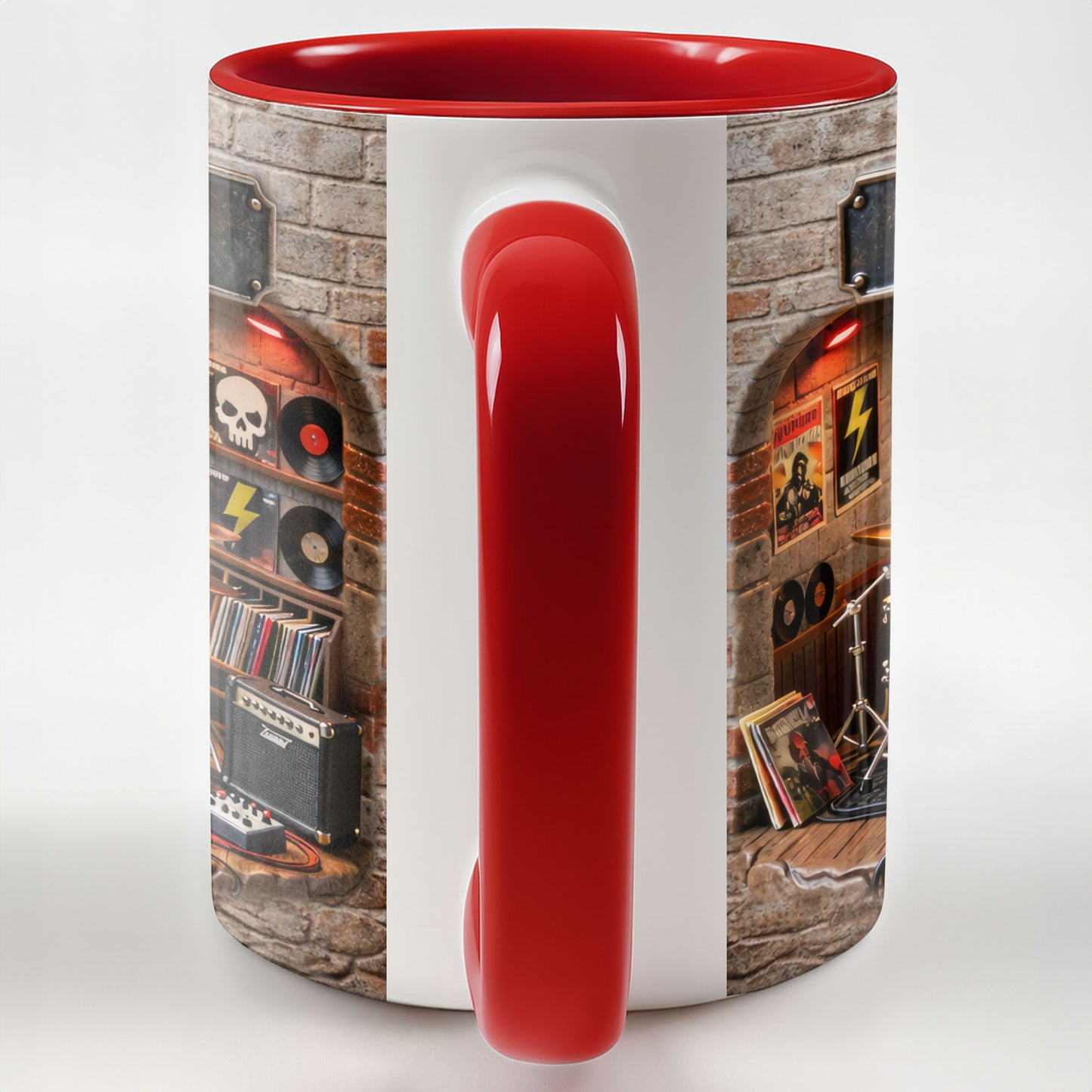 Rock Room With Guitar And Drums Set Design