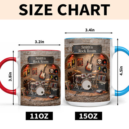 Rock Room With Guitar And Drums Set Design