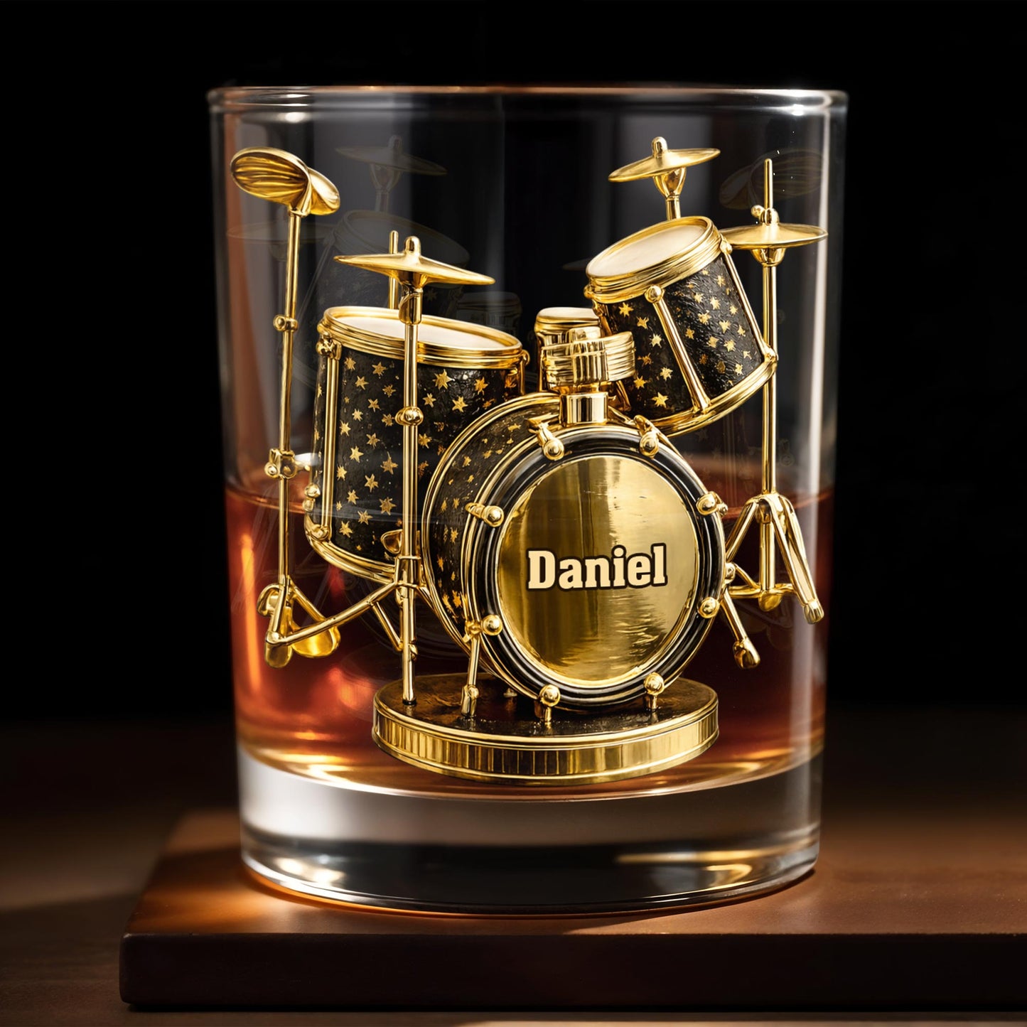 Rock To The Beat Of Your Own Drum Set Golden Musical Instrument