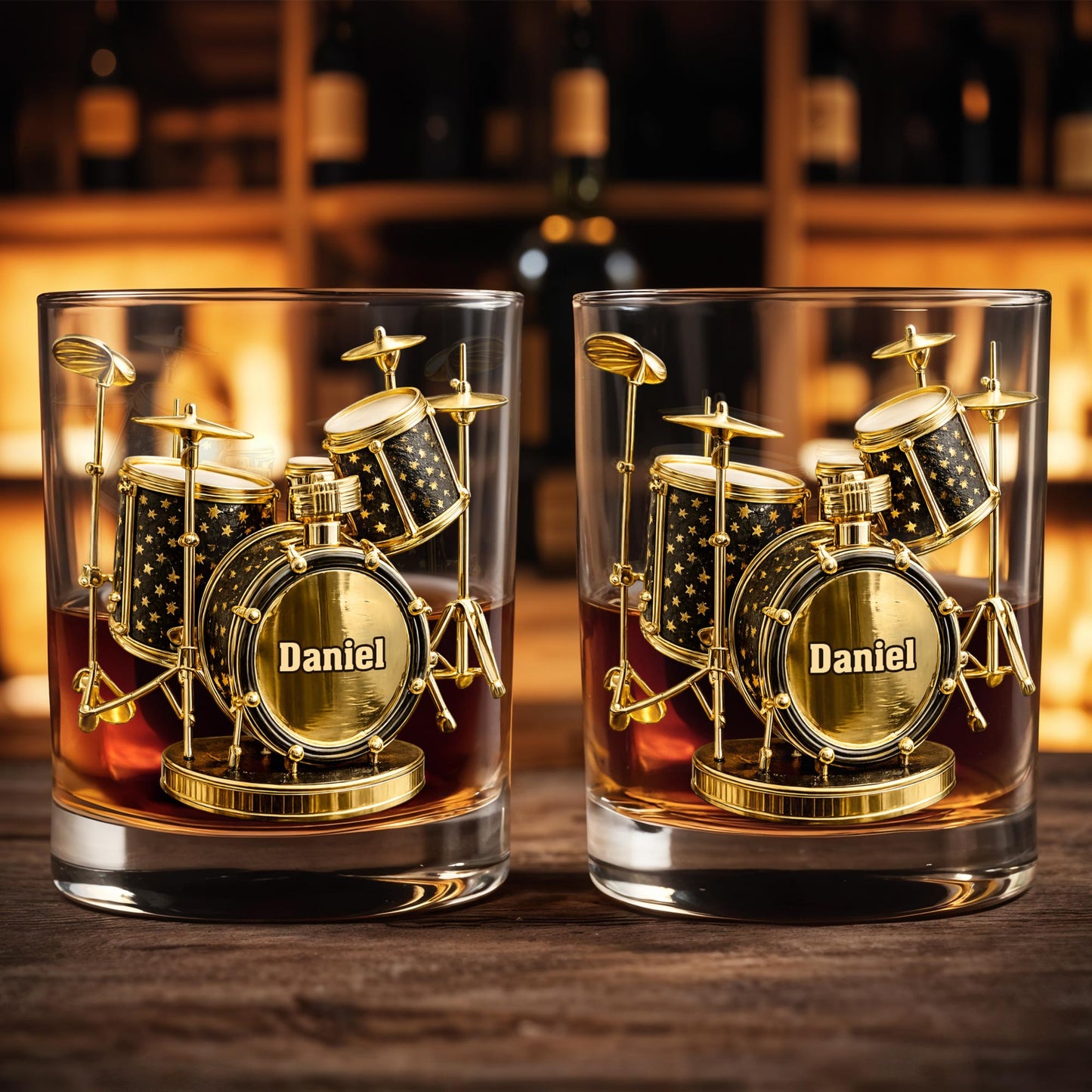 Rock To The Beat Of Your Own Drum Set Golden Musical Instrument