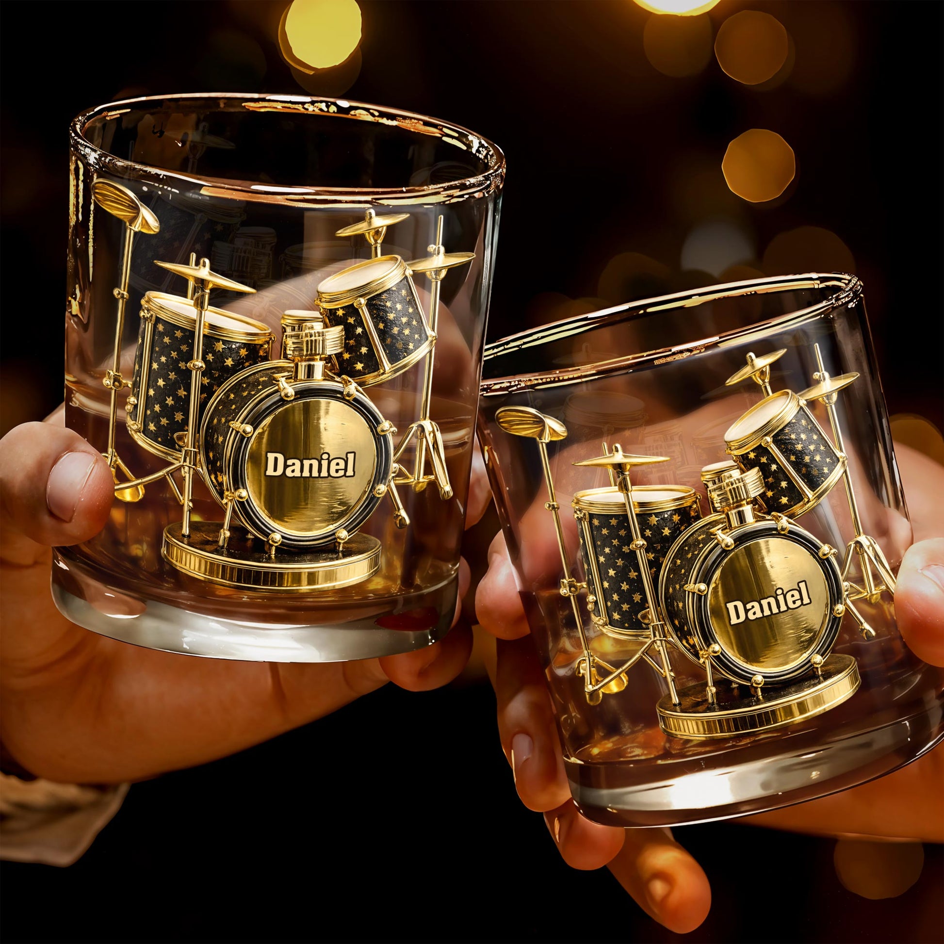 Rock To The Beat Of Your Own Drum Set Golden Musical Instrument