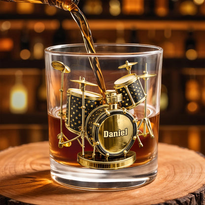 Rock To The Beat Of Your Own Drum Set Golden Musical Instrument