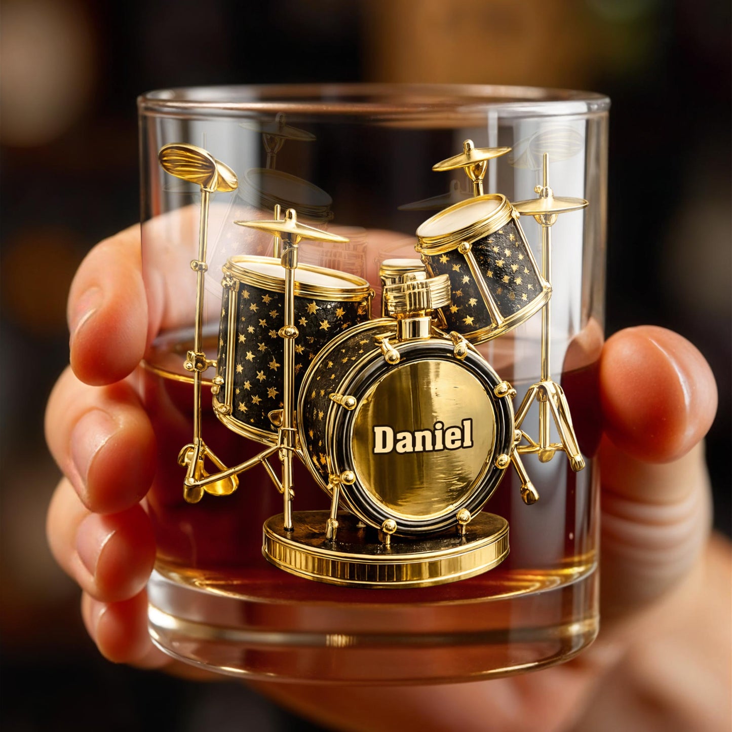 Rock To The Beat Of Your Own Drum Set Golden Musical Instrument