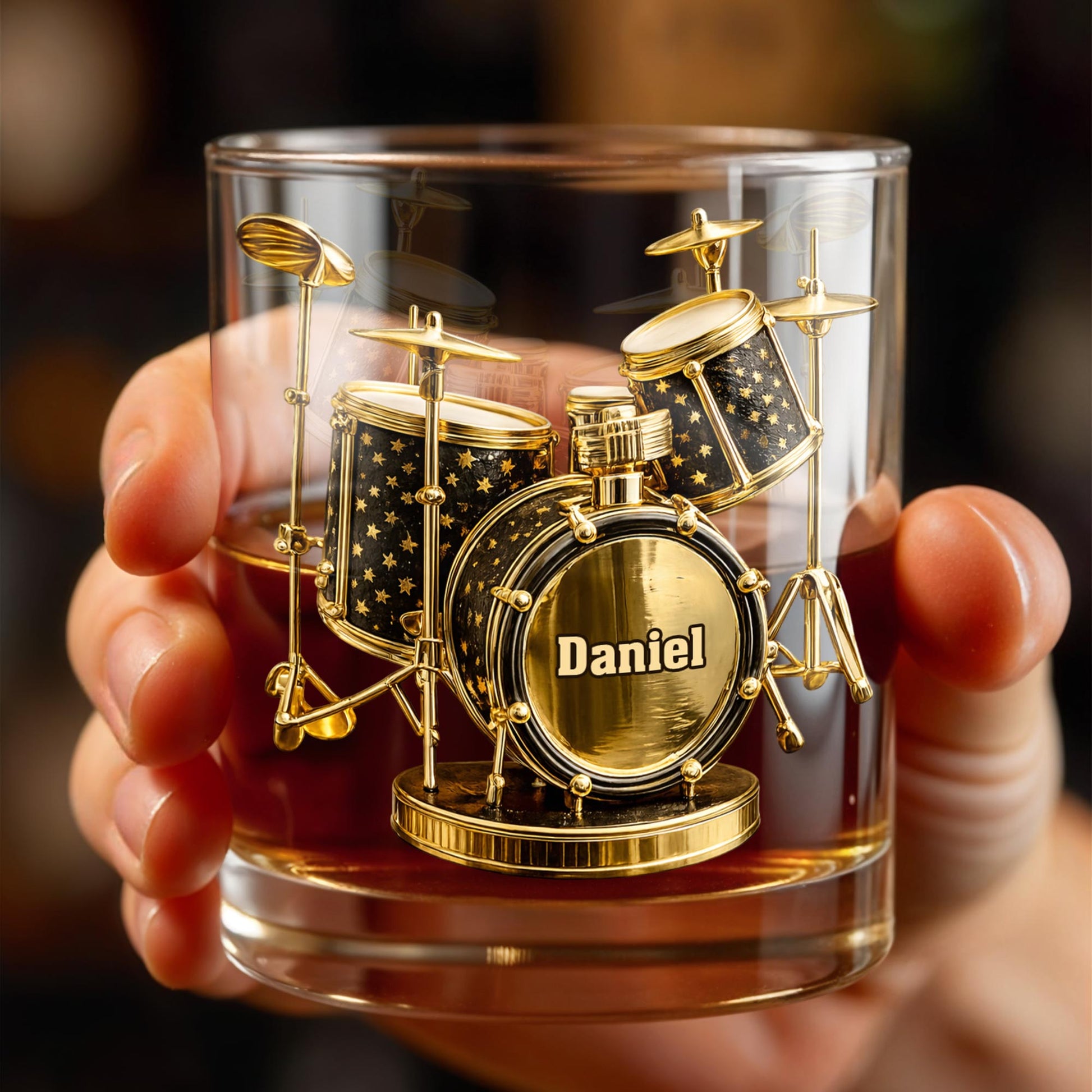 Rock To The Beat Of Your Own Drum Set Golden Musical Instrument