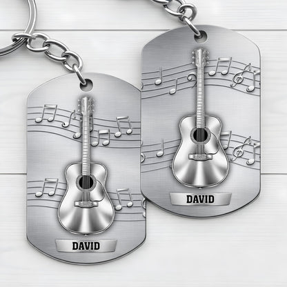 Music Is The Sound Of The Soul Acoustic Guitar And Notes