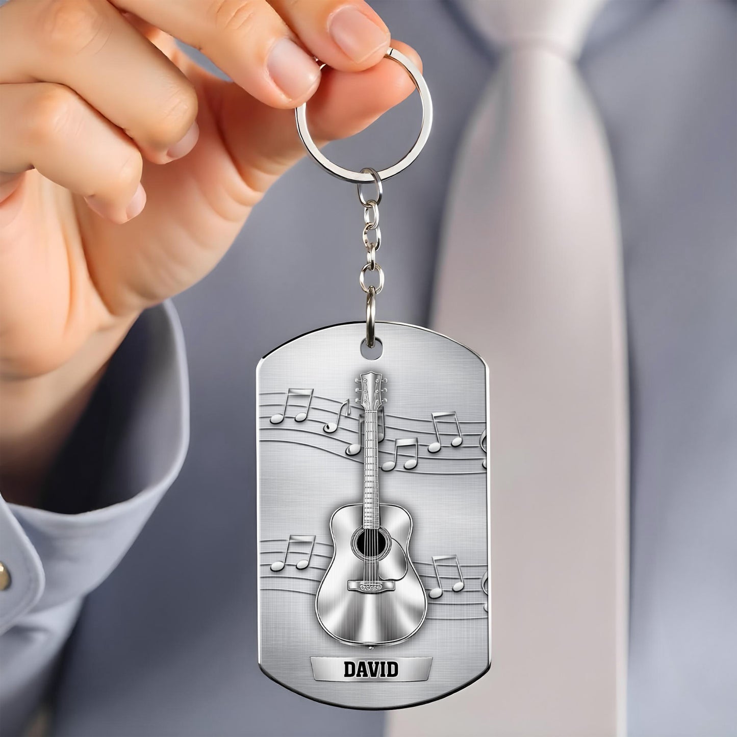 Music Is The Sound Of The Soul Acoustic Guitar And Notes