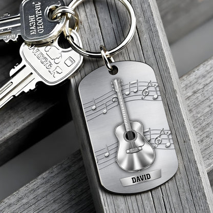 Music Is The Sound Of The Soul Acoustic Guitar And Notes