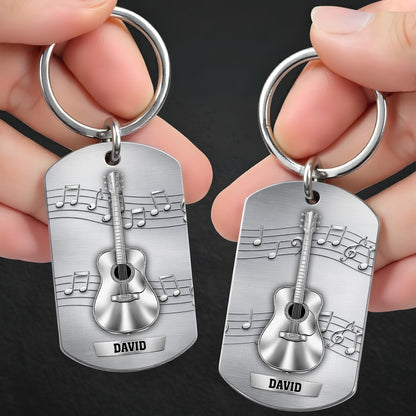 Music Is The Sound Of The Soul Acoustic Guitar And Notes