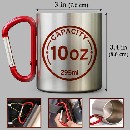A Passion For Music Never Fades Electric Guitars Musician - Personalized Custom Carabiner Mug - MUSIC041_CMUG