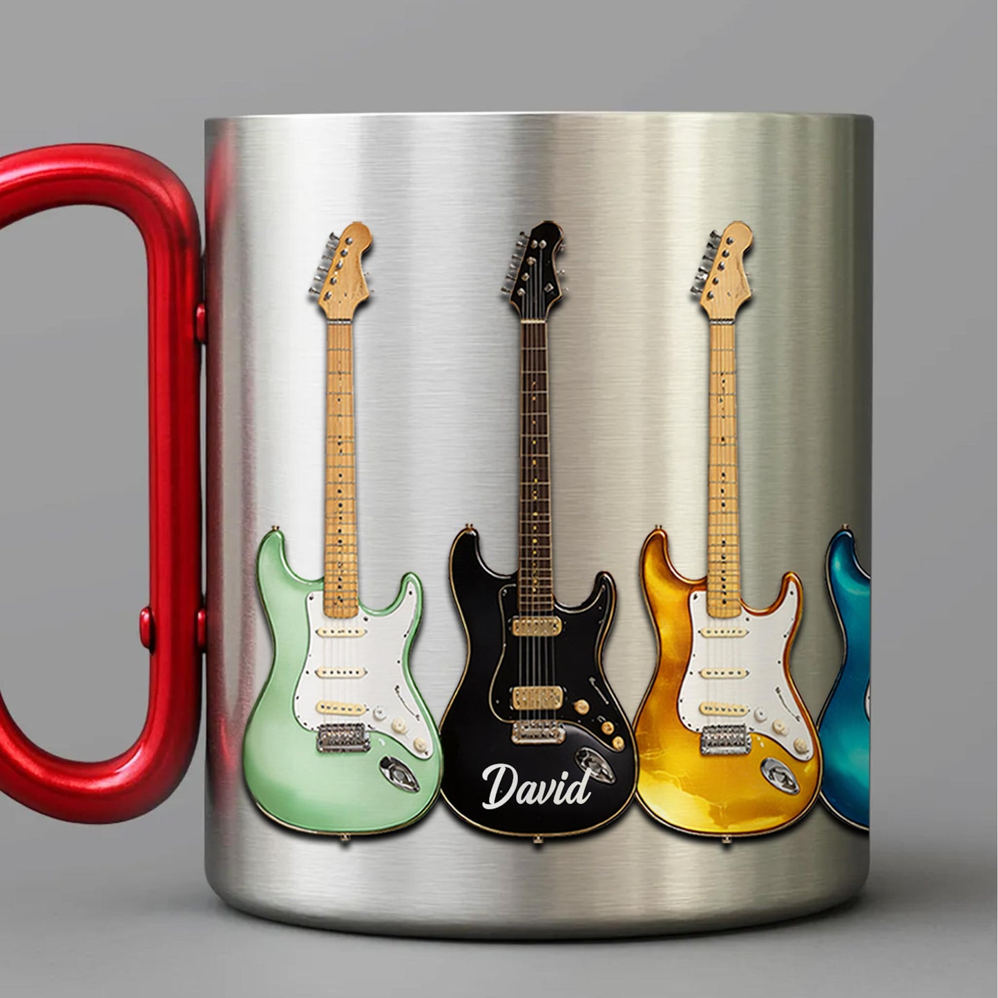 A Passion For Music Never Fades Electric Guitars Musician - Personalized Custom Carabiner Mug - MUSIC041_CMUG