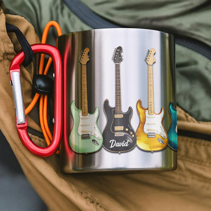 A Passion For Music Never Fades Electric Guitars Musician - Personalized Custom Carabiner Mug - MUSIC041_CMUG