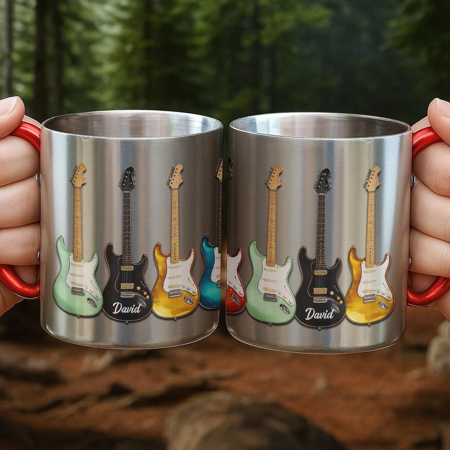 A Passion For Music Never Fades Electric Guitars Musician - Personalized Custom Carabiner Mug - MUSIC041_CMUG