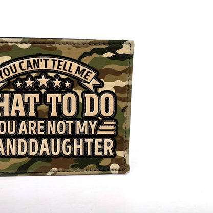 You Can't Tell Me What To Do - Men's Leather Wallet - MW19