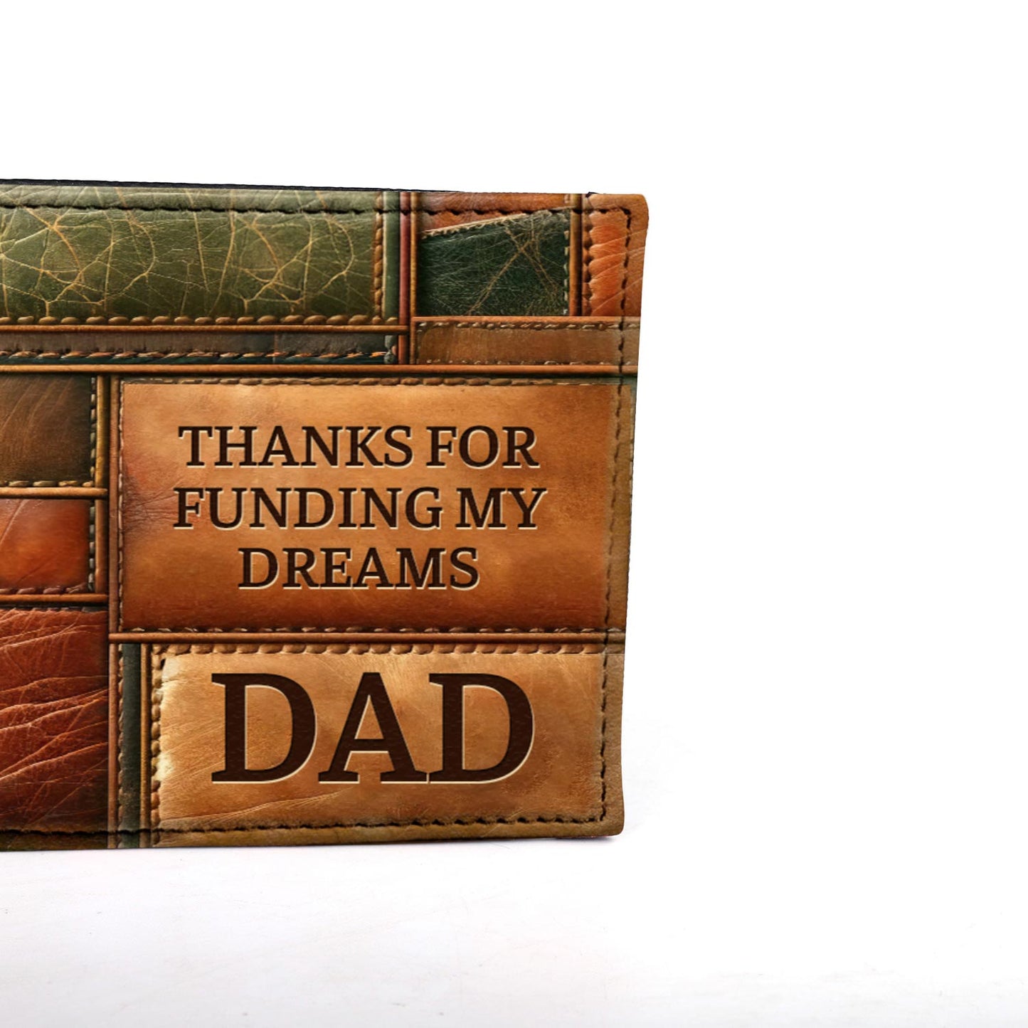 Dad Thanks For Funding My Dream - Men's Leather Wallet - MW22