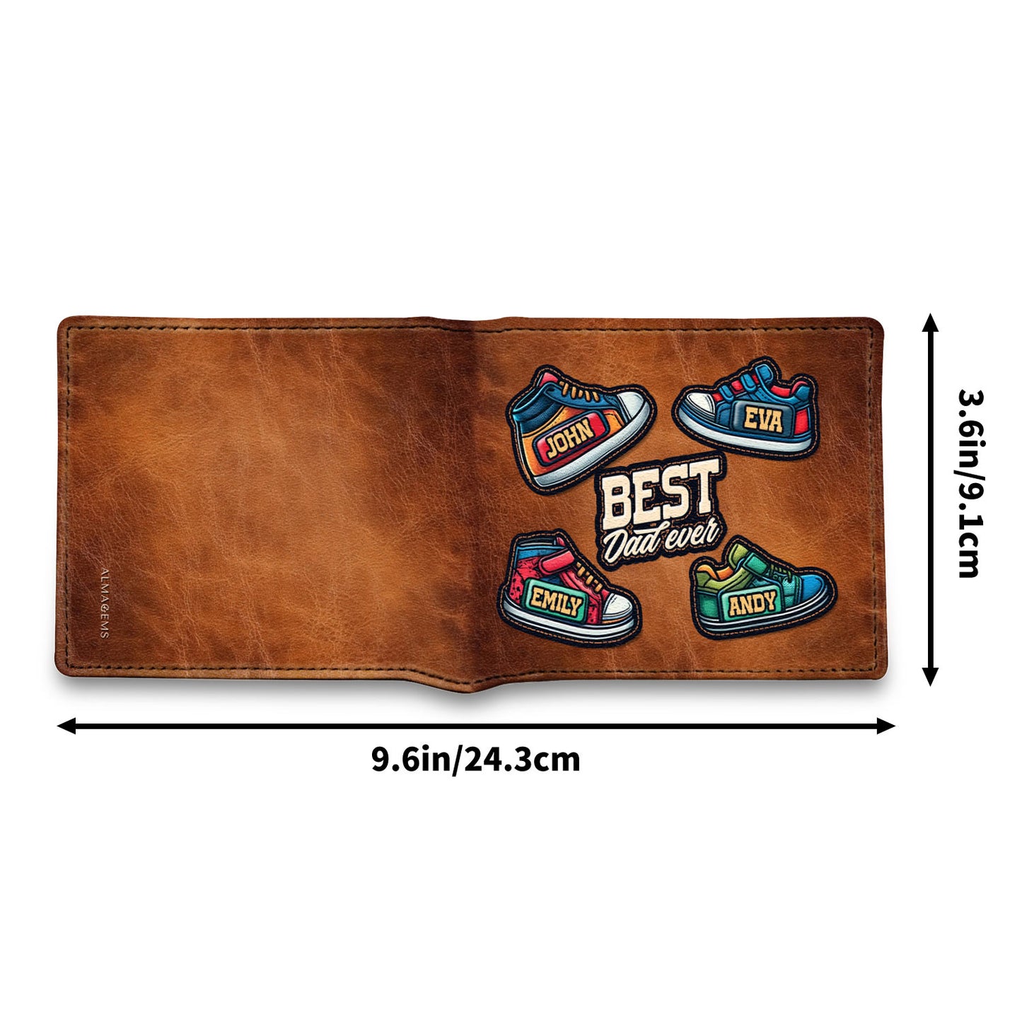 Best Dad Ever Snickers - Men's Leather Wallet - MW23