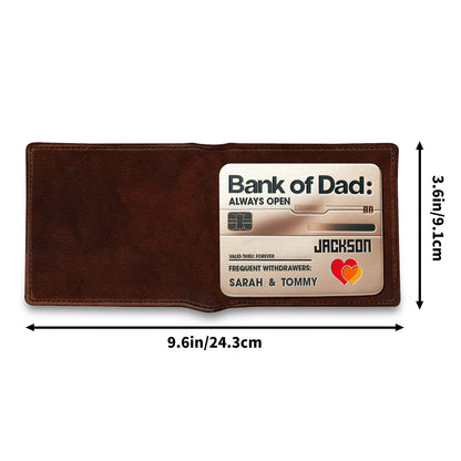 Bank Of Dad - Men's Leather Wallet - MW31