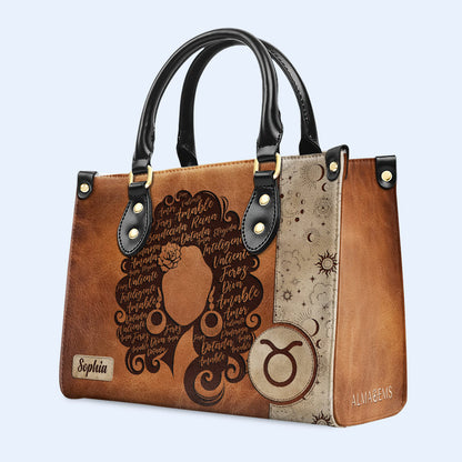 Reina Bendecida - Personalized Leather Handbag - MX26