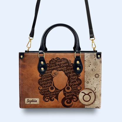 Reina Bendecida - Personalized Leather Handbag - MX26