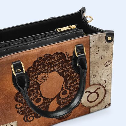 Reina Bendecida - Personalized Leather Handbag - MX26