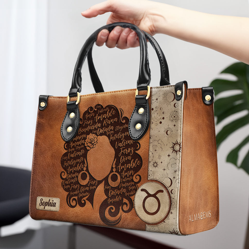 Reina Bendecida - Personalized Leather Handbag - MX26