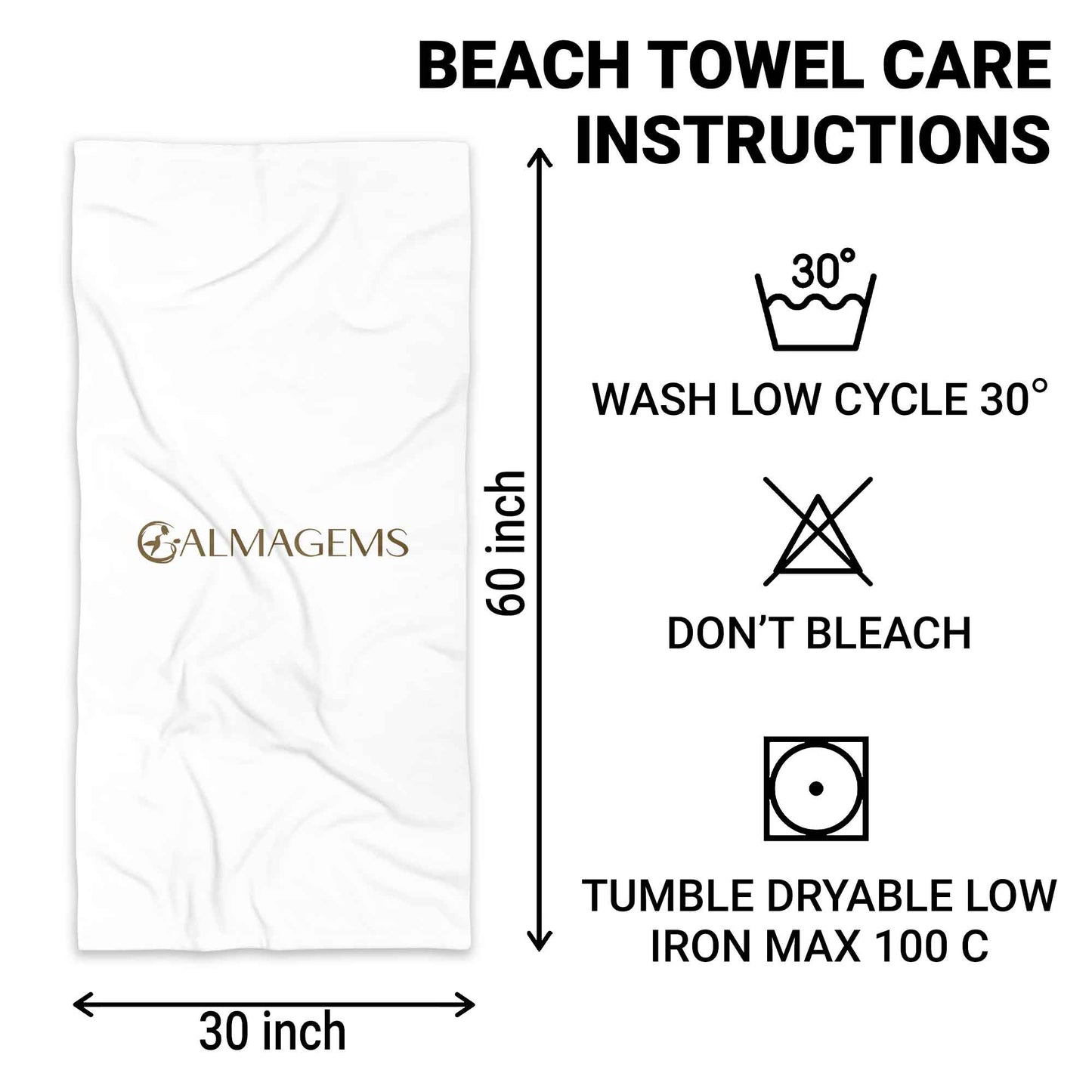 Beaching Not Teaching, Palm Trees, Flowers - Personalized Beach Towel - TEACH006_BETO