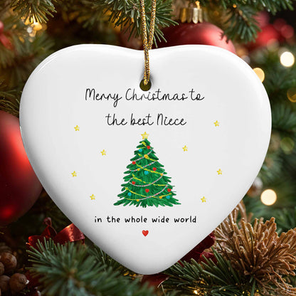 Merry Christmas To The Best Niece With Christmas Tree