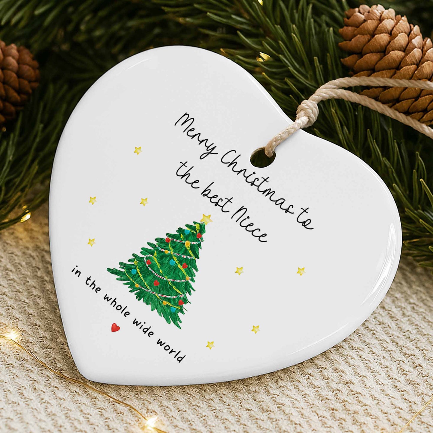 Merry Christmas To The Best Niece With Christmas Tree