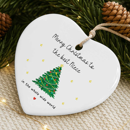 Merry Christmas To The Best Niece With Christmas Tree