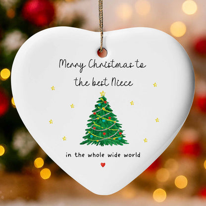 Merry Christmas To The Best Niece With Christmas Tree