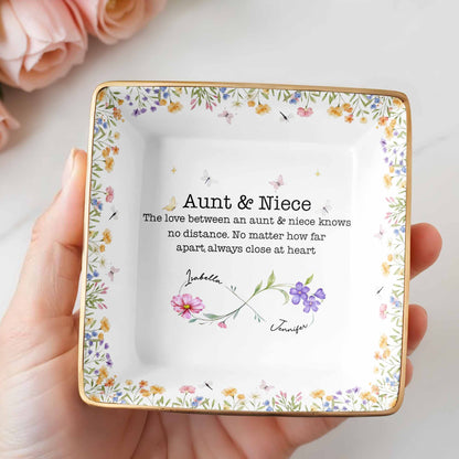 Love Between Aunt & Niece, Flowers And Butterflies