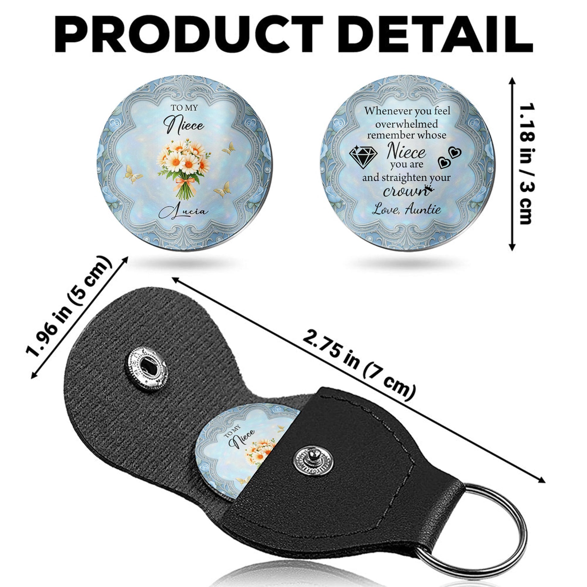 To My Niece, Remember Whose Niece You Are, Flowers and Crown