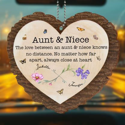 The Love Between An Aunt & Niece, Flowers And Butterflies