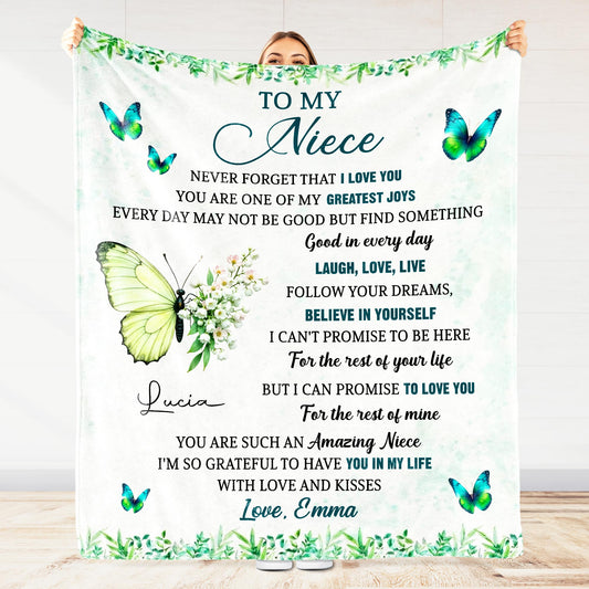 To My Niece, Butterflies and Flowers