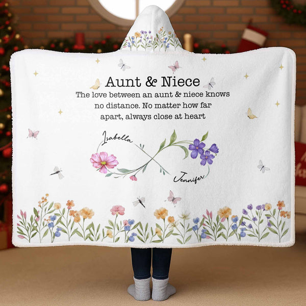 The Love Between Aunt & Niece, Flowers And Butterflies