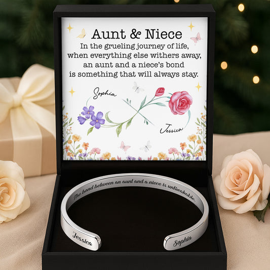 The Bond Between An Aunt And A Niece, Flowers And Butterflies