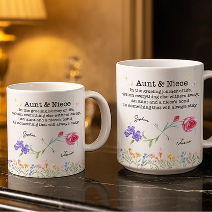 Aunt And Niece’s Bond With Flowers And Butterfly